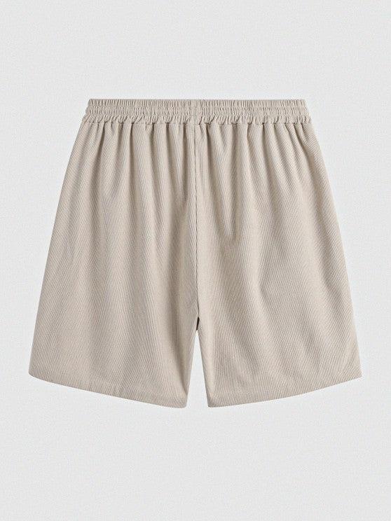 Corduroy Shirt And Shorts Two Pieces Set-My 3D Hoodie