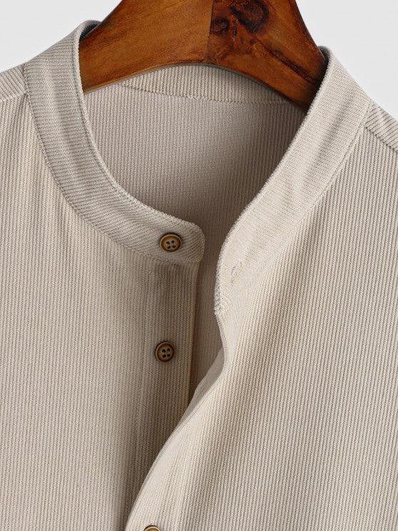 Corduroy Shirt And Shorts Two Pieces Set-My 3D Hoodie