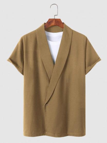 Casual Collar Single Button Shirt And Shorts-My 3D Hoodie