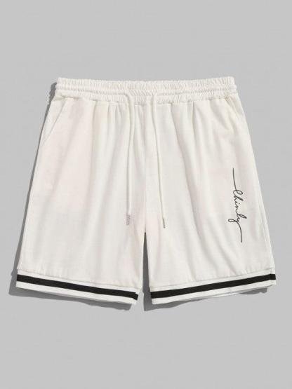 Letter Print T Shirt And Graphic Shorts Set-My 3D Hoodie