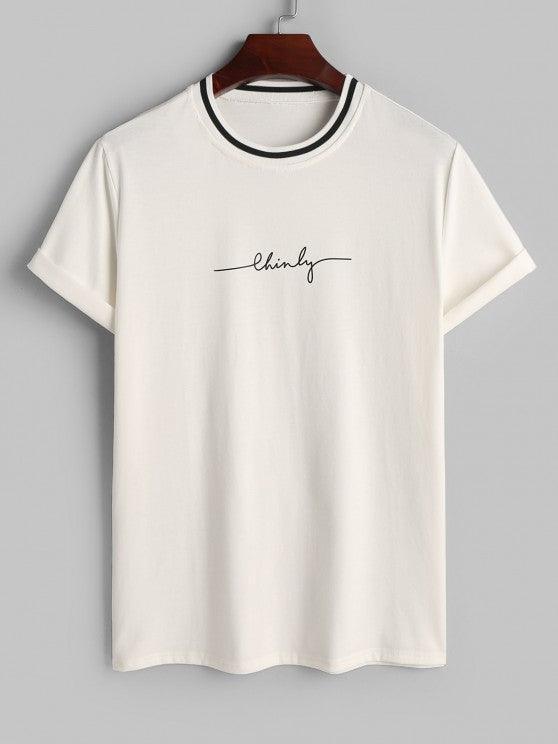 Letter Print T Shirt And Graphic Shorts Set-My 3D Hoodie