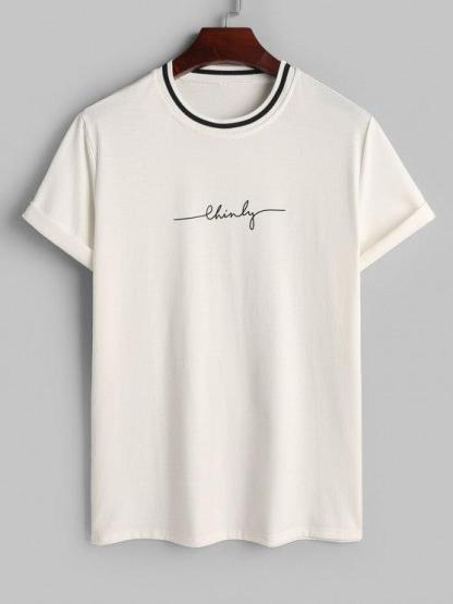 Letter Print T Shirt And Graphic Shorts Set-My 3D Hoodie