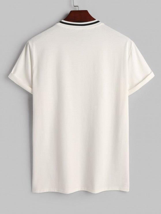 Letter Print T Shirt And Graphic Shorts Set-My 3D Hoodie