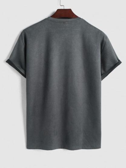 Solid Plain Short Sleeves T Shirt And Shorts-My 3D Hoodie