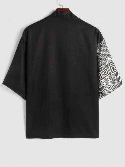 Japanese Print Kimono And Casual Shorts Set-My 3D Hoodie