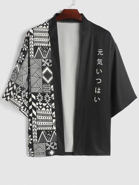 Japanese Print Kimono And Casual Shorts Set-My 3D Hoodie