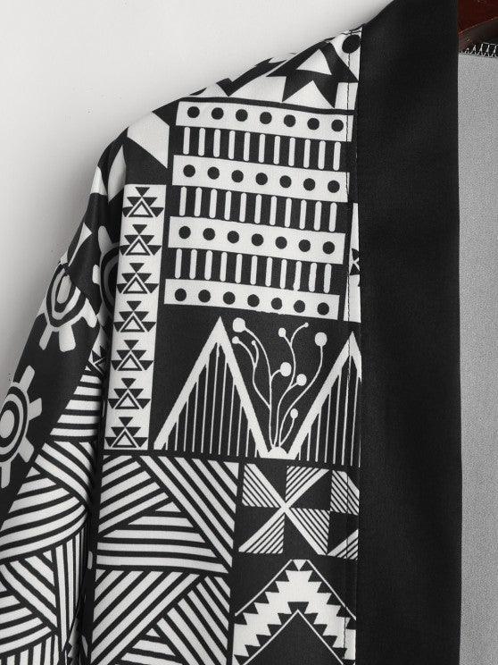 Japanese Print Kimono And Casual Shorts Set-My 3D Hoodie