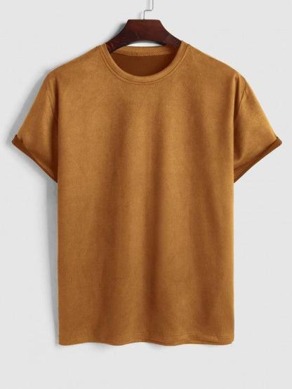 Solid Plain Short Sleeves T Shirt And Shorts-My 3D Hoodie