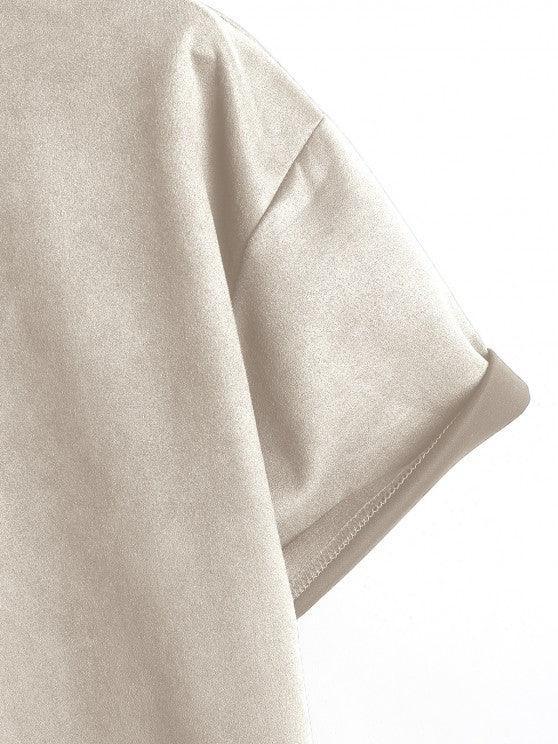Solid Plain Short Sleeves T Shirt And Shorts-My 3D Hoodie