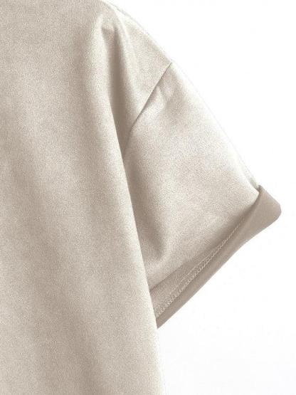 Solid Plain Short Sleeves T Shirt And Shorts-My 3D Hoodie