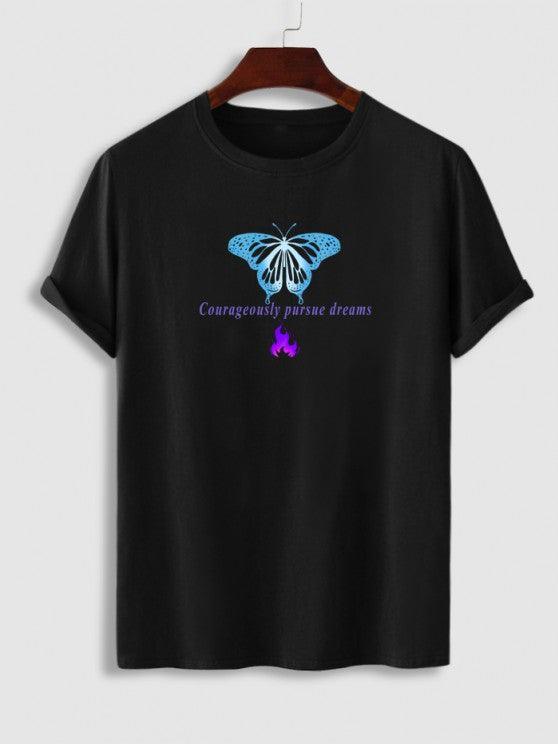 Butterfly Graphic Pattern T Shirt And Shorts-My 3D Hoodie