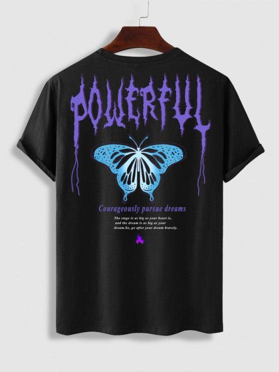 Butterfly Graphic Pattern T Shirt And Shorts-My 3D Hoodie