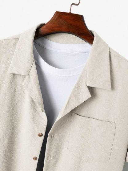 Lapel Collar Short Sleeve Shirt And Casual Pant-My 3D Hoodie