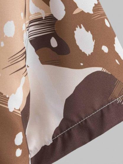 Vacation Tie Dye Pattern Shirt And Shorts-My 3D Hoodie