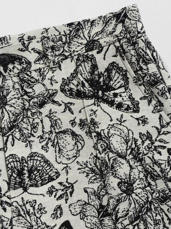 Butterfly Pattern T Shirt And Shorts-My 3D Hoodie
