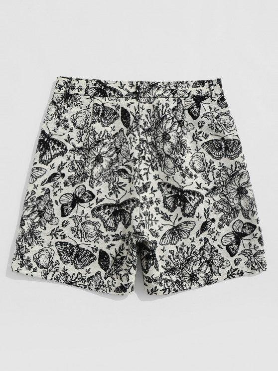 Butterfly Pattern T Shirt And Shorts-My 3D Hoodie