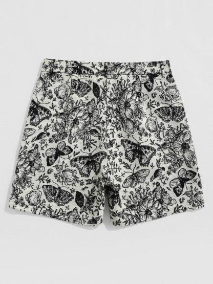 Butterfly Pattern T Shirt And Shorts-My 3D Hoodie