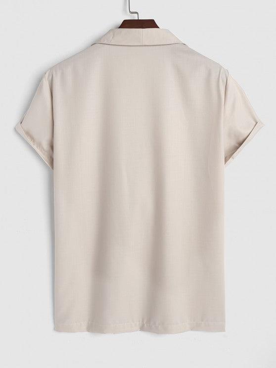 Casual Collar Single Button Shirt And Shorts-My 3D Hoodie