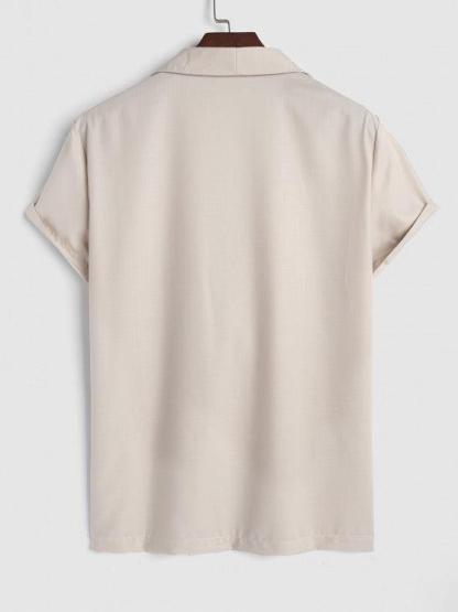 Casual Collar Single Button Shirt And Shorts-My 3D Hoodie