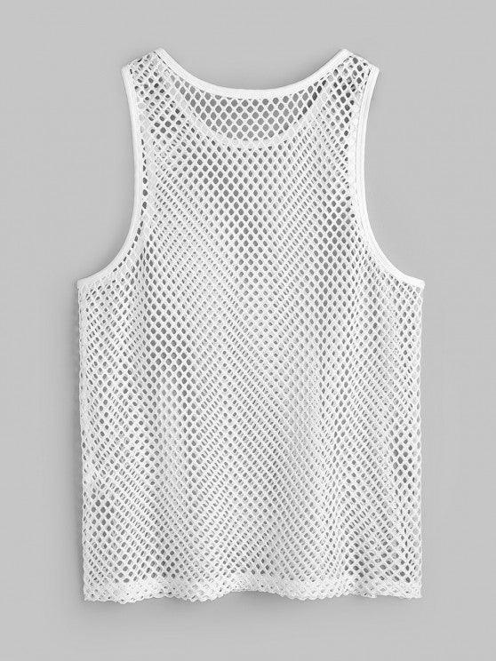 Openwork Sleeveless Top And Cargo Shorts Set-My 3D Hoodie