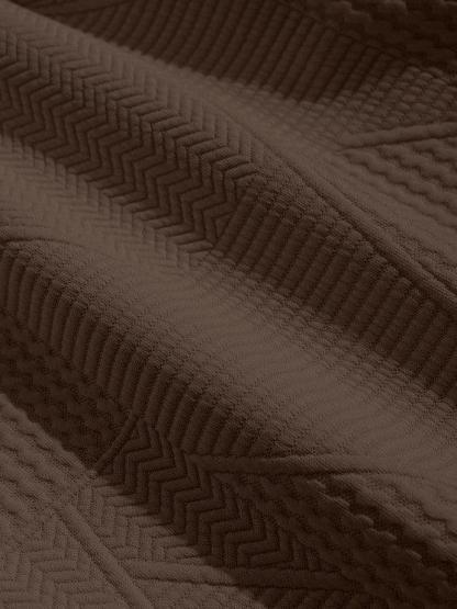 Short Sleeves Geometric Textured  T Shirt With Shorts-My 3D Hoodie