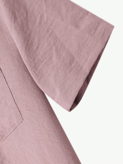 Lapel Collar Short Sleeve Shirt And Casual Pant-My 3D Hoodie