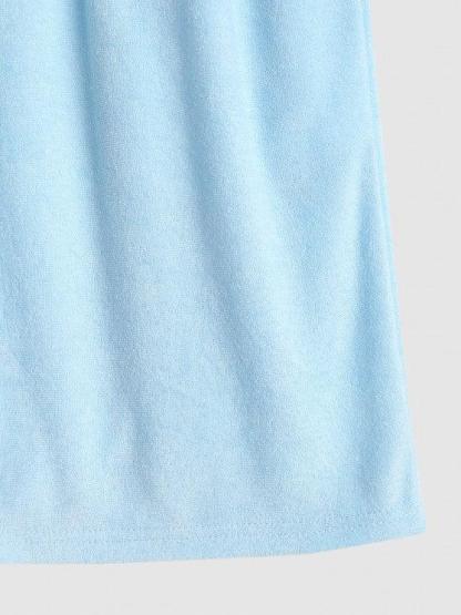 Solid Plain Short Sleeves Shirt-My 3D Hoodie