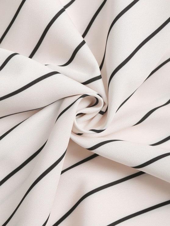 Casual Vertical Stripes Printed Shirt And Shorts-My 3D Hoodie