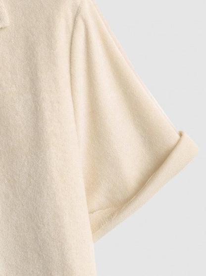 Solid Plain Short Sleeves Shirt-My 3D Hoodie
