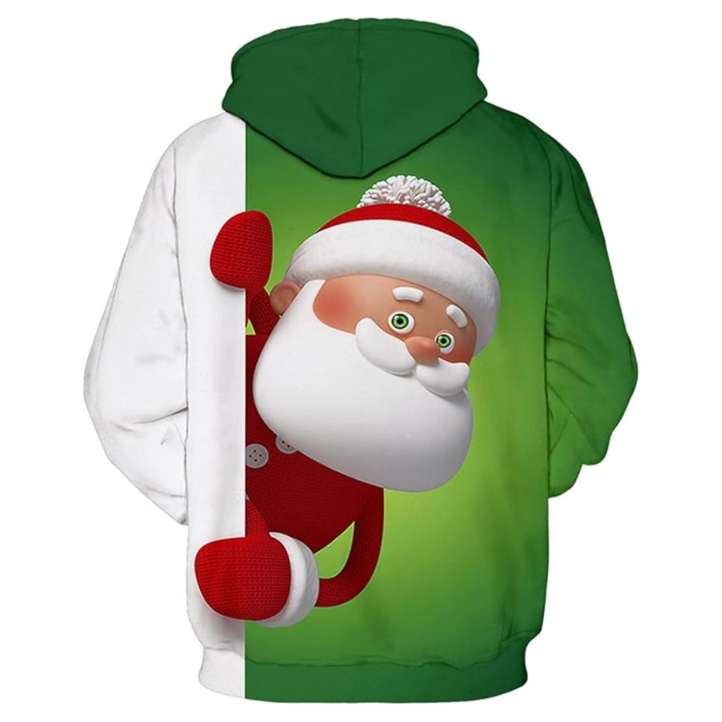 Christmas All Over Print 3D Pullover Hoodie With Pocket