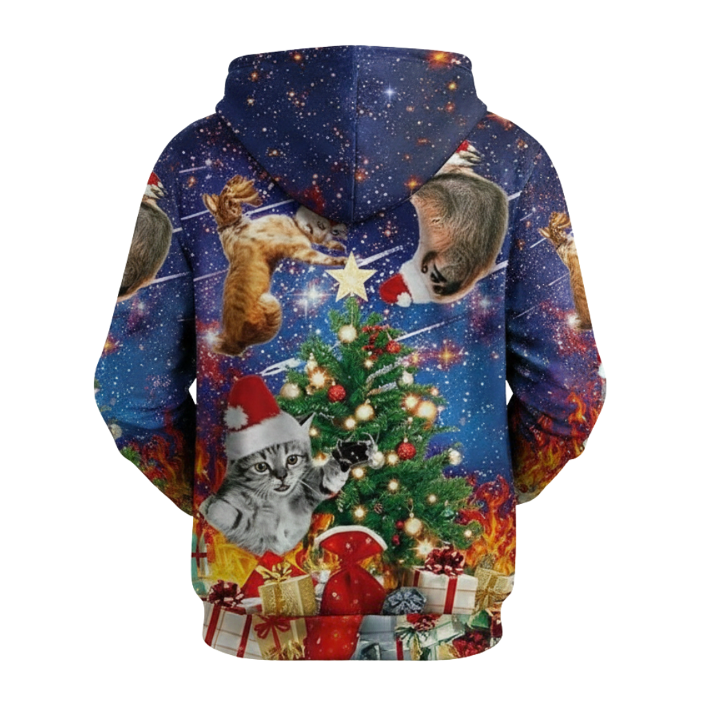 Christmas Snowman Graphic Print Hoodie For Kids
