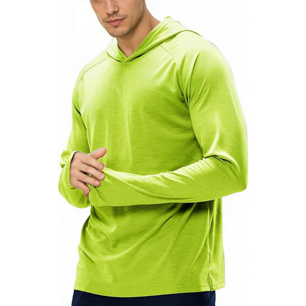 Mens UPF 50 Plus Sun Protection Long Sleeve Hoodie