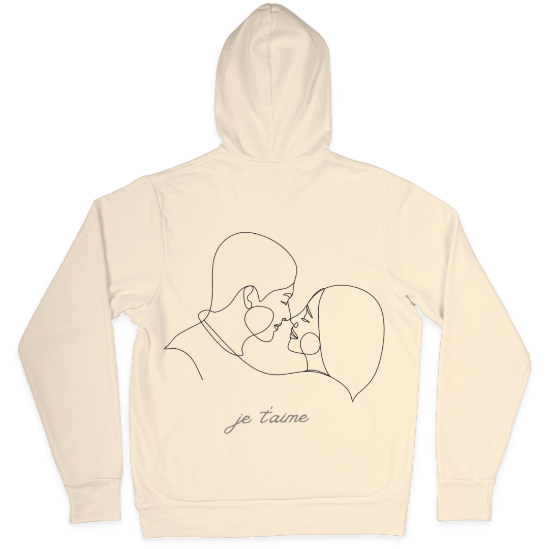 Je T'aime 3D - Sweatshirt, Hoodie, Pullover-My 3D Hoodie