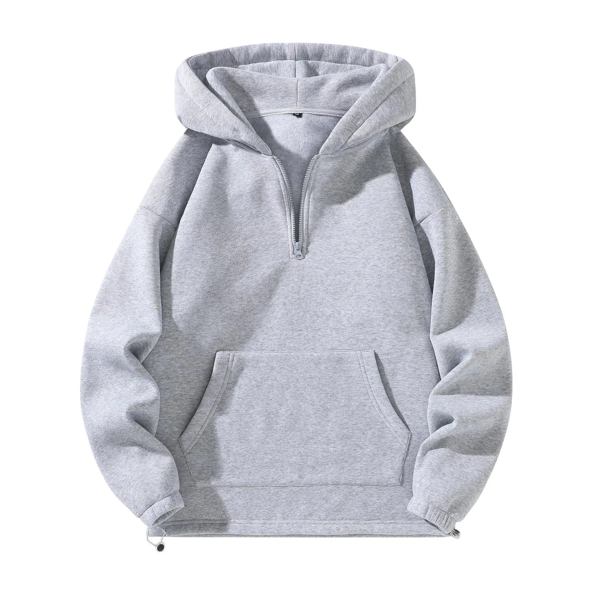 Regular Fit Long Sleeve Zip Up Hooded Sweatshirt For Men