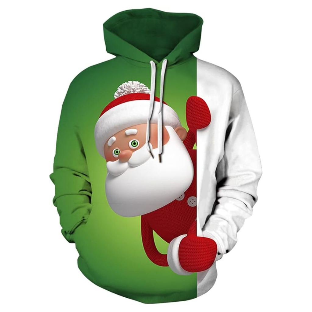 Christmas All Over Print 3D Pullover Hoodie With Pocket