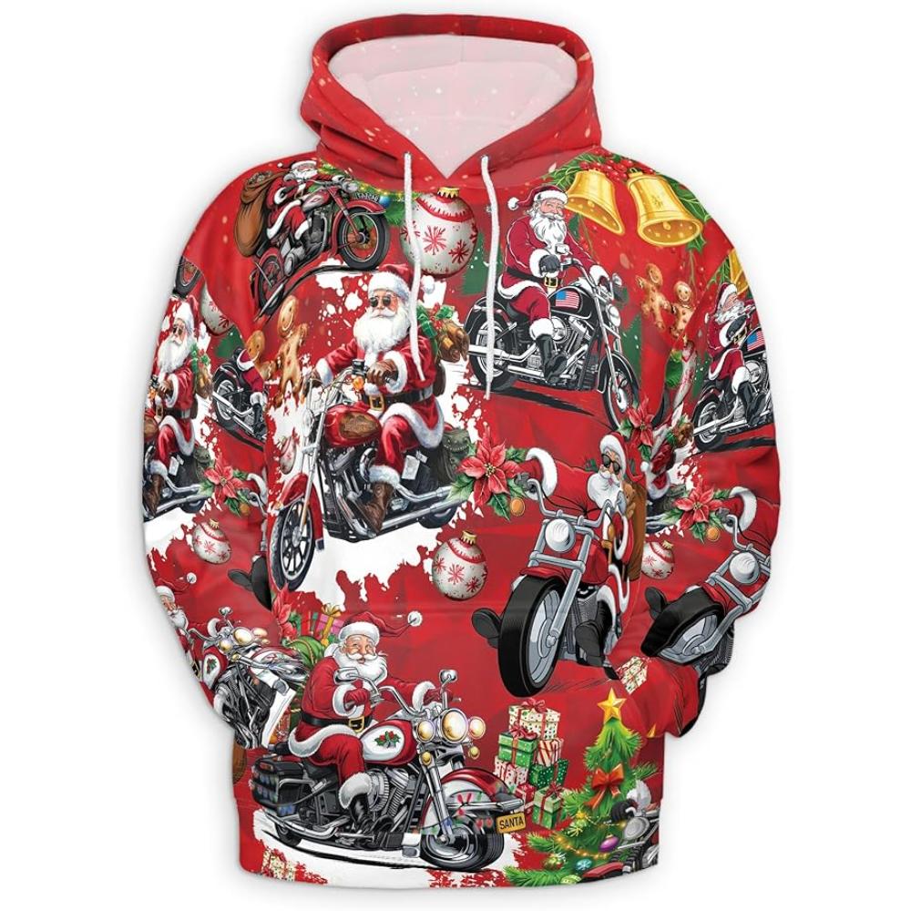 Christmas Santa Claus All Over Print Hoodie
