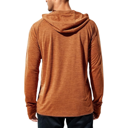 Mens UPF 50 Plus Sun Protection Long Sleeve Hoodie