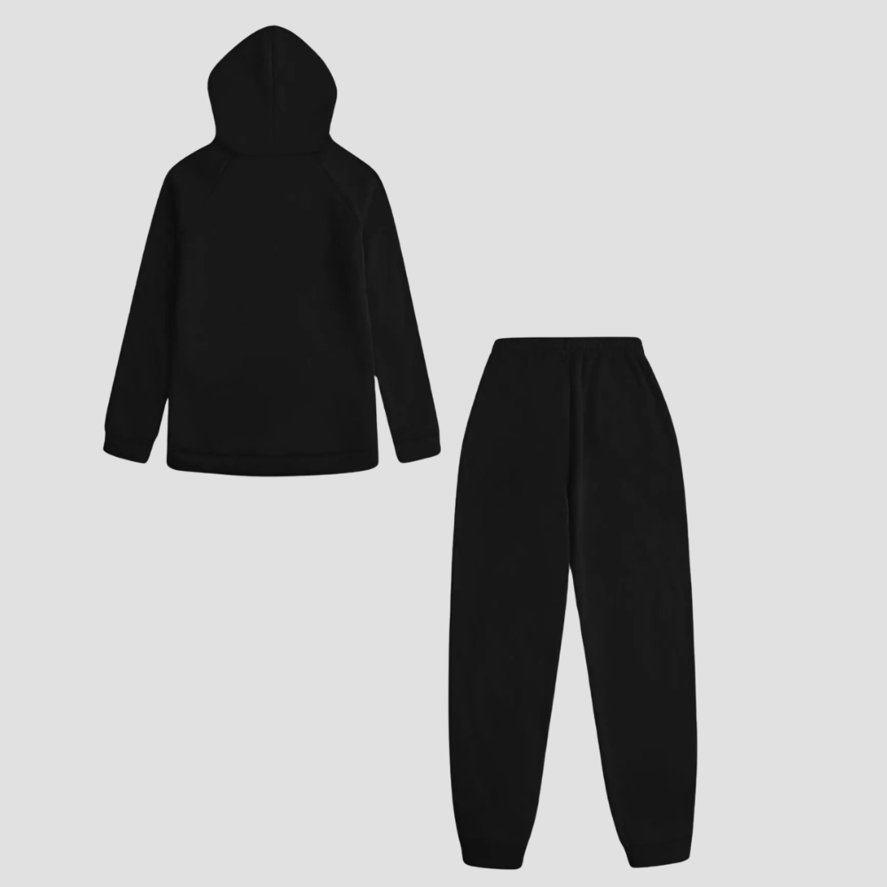 Raglan Sleeve Pullover Hoodie And Sweatpants Jogger Set For Women
