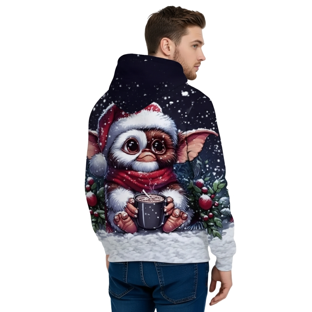 Casual 3D Cartoon Printed Hoodie For Men