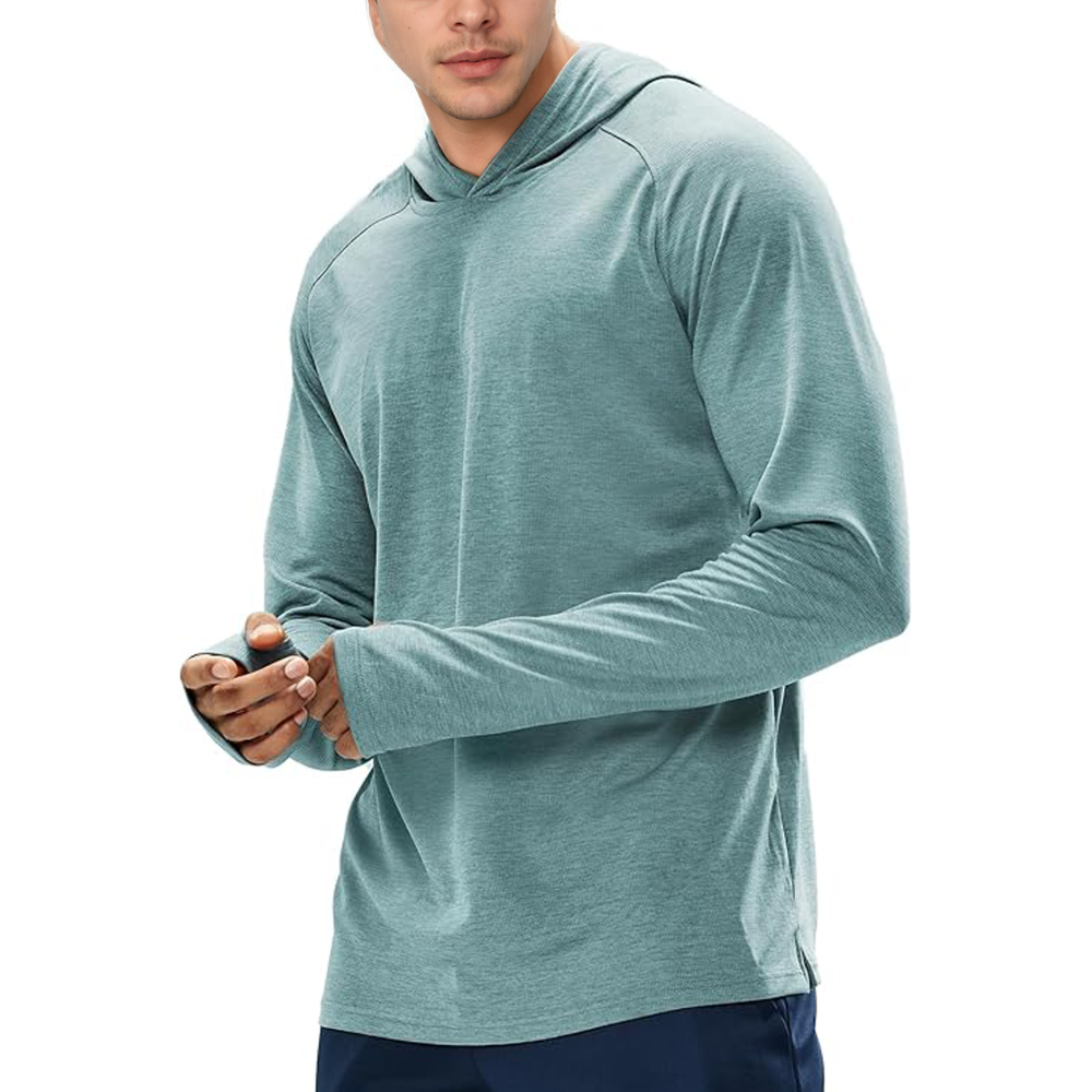 Mens UPF 50 Plus Sun Protection Long Sleeve Hoodie