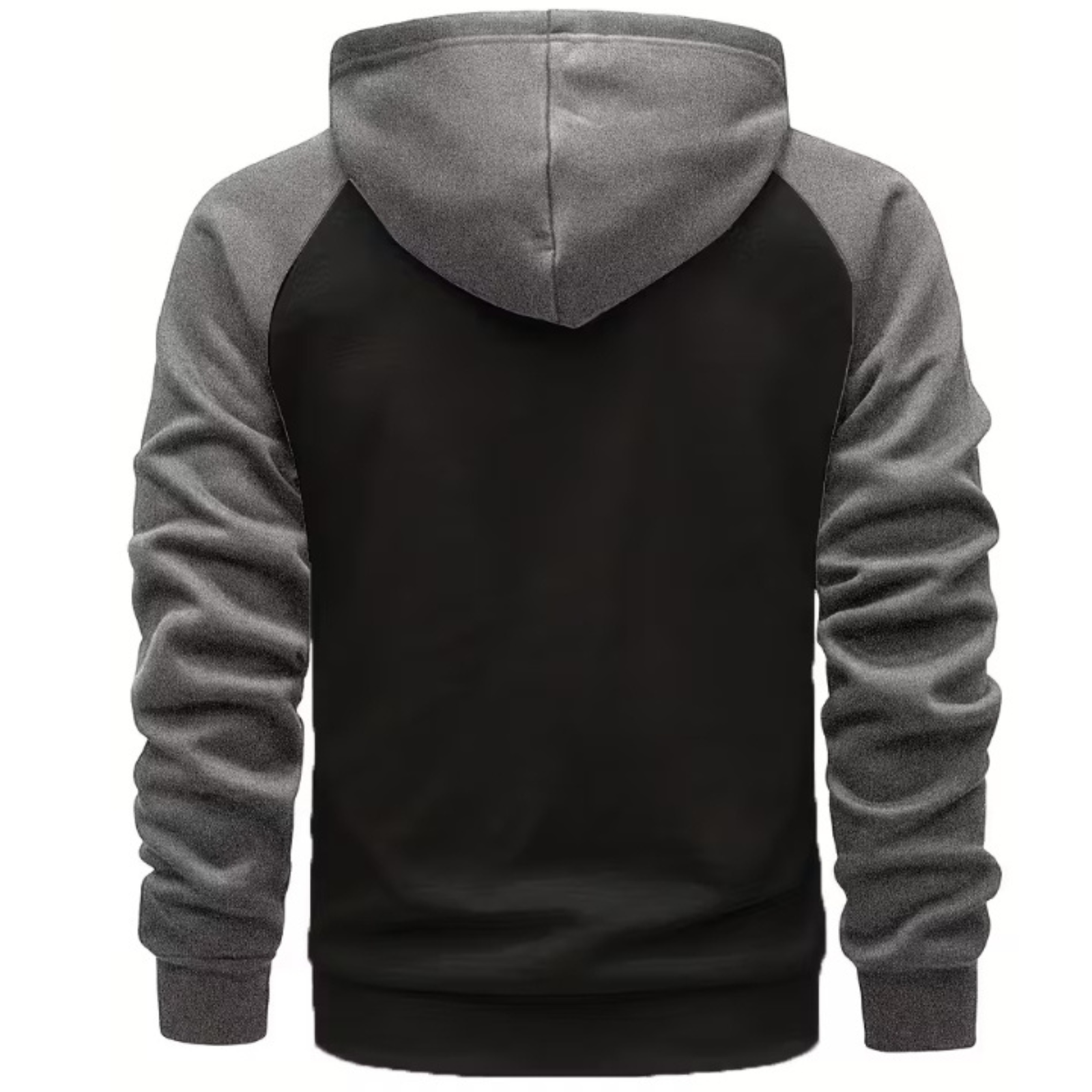 Men Color Block Zip Up Hoodie with Pockets
