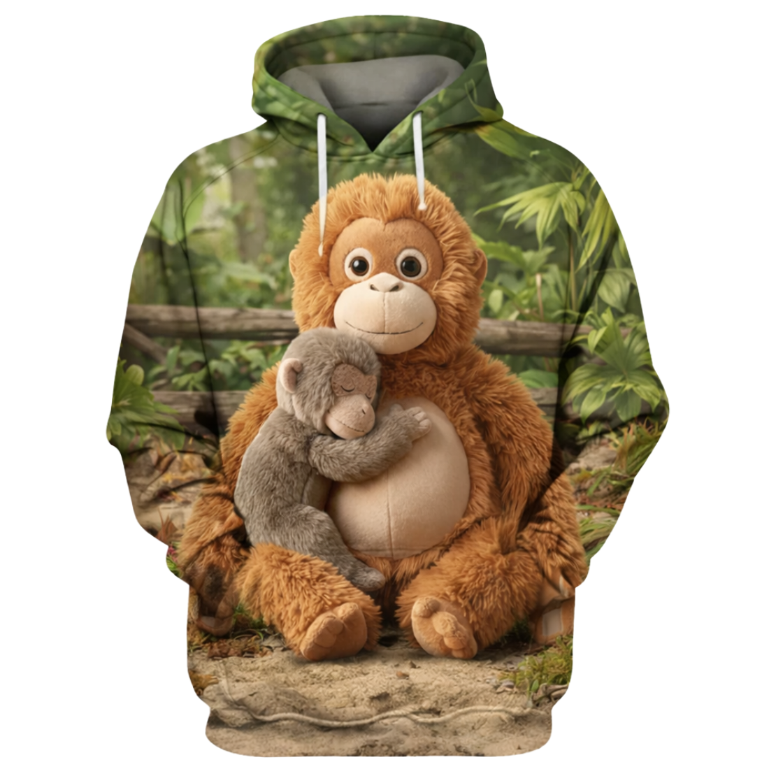 Mama And Punch Monkey Classic Fit Pullover Hoodie