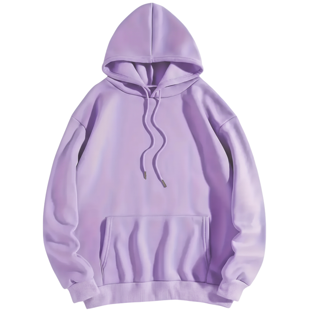 Casual Pullover Butterfly Print Hoodie With Front Pocket