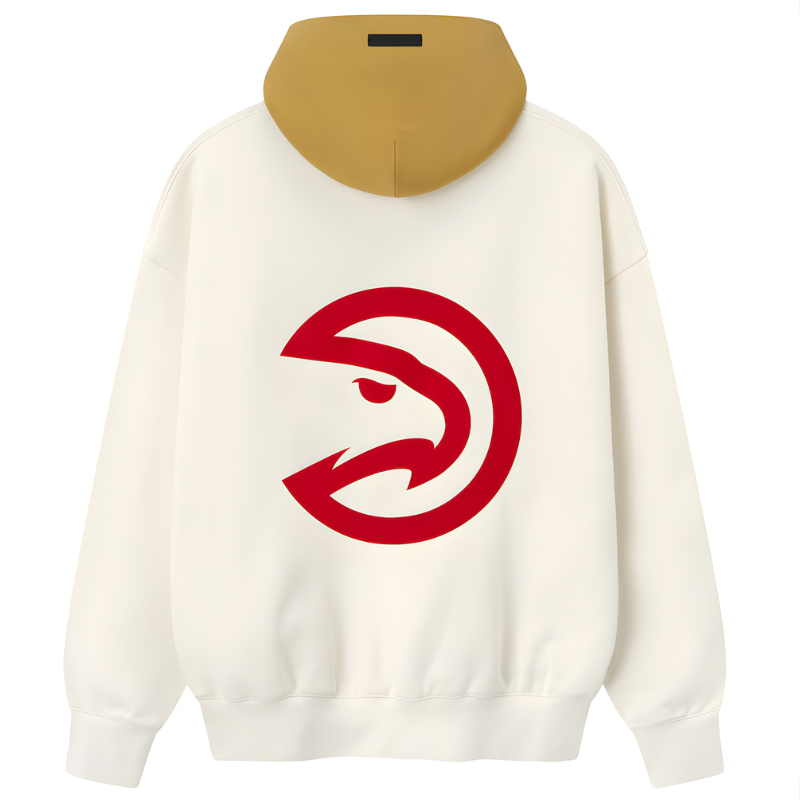 Unisex Atlanta Hawks Fear of God x NBA Cream/Yellow Sport Hoodie