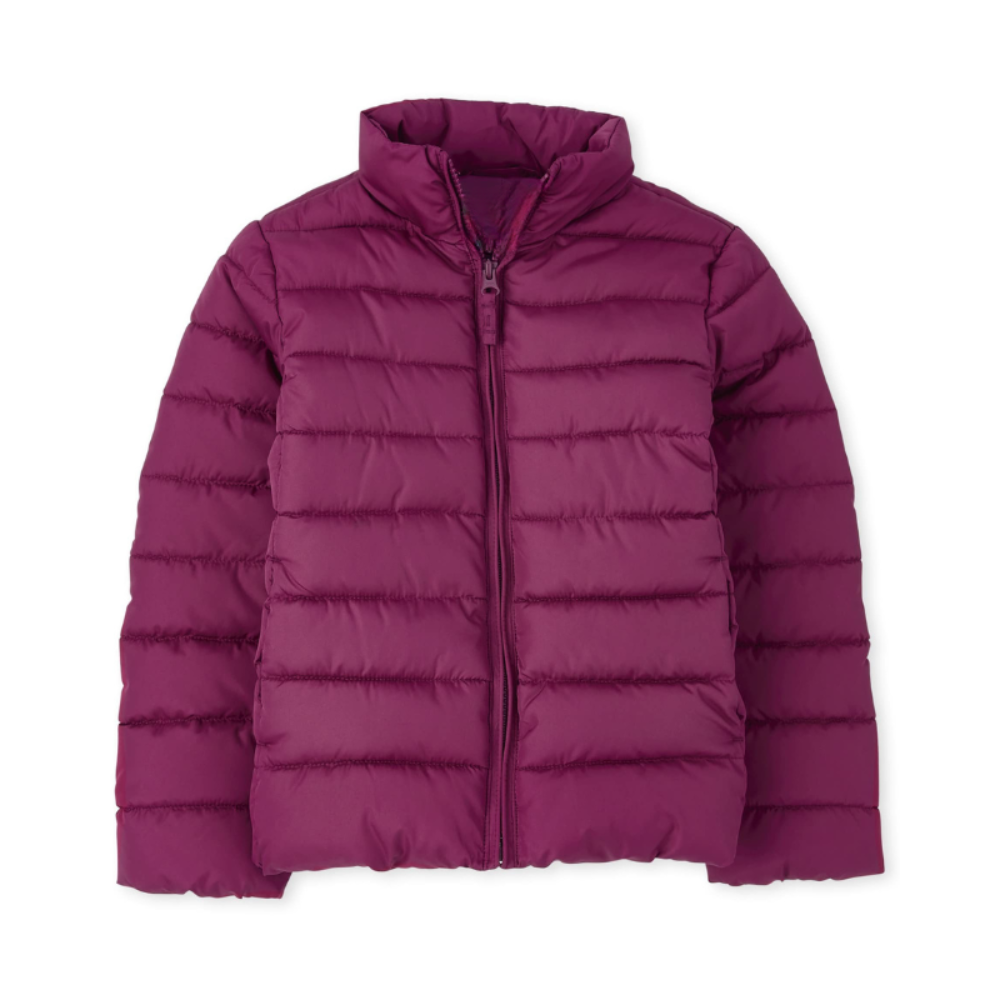 Lightweight Wind And Water Resistant Puffer Jacket For Girls