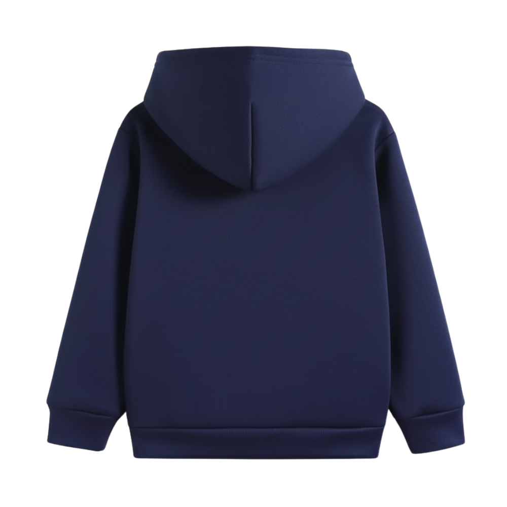 Cartoon Excavator Print Hoodie For Kids