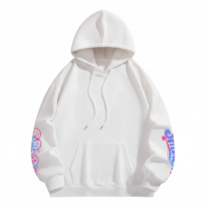 Women Happy Day Hoodie With Colorful Splash Smile Face