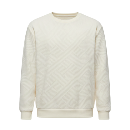 Geometric Pattern Crewneck Men Sweatshirt