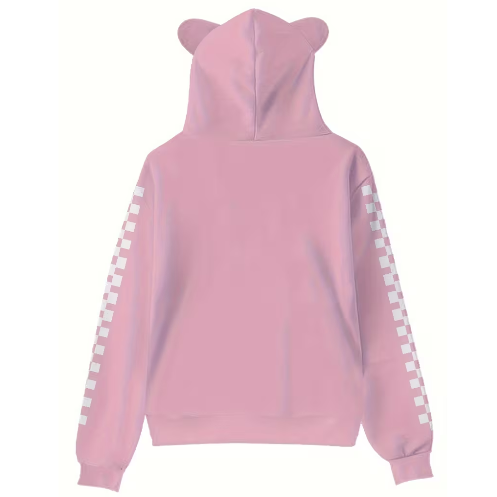 Cartoon Character Hooded Long Sleeve Hoodie For Womens