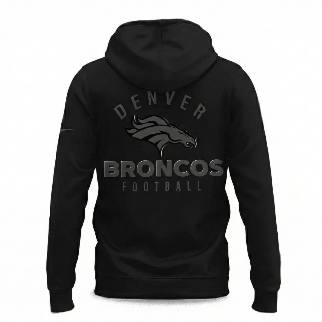 2025 Broncos Back In Black Hoodie
